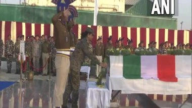 India News | CRPF Holds Wreath Laying Ceremony of Constable Killed in Srinagar's Terror Attack