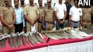 India News | Maharashtra: Police Seize 92 Swords from Courier Firm's Facility in Pune