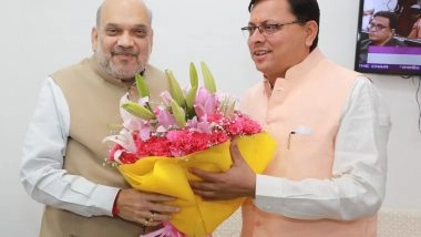 India News | Uttarakhand CM Dhami Meets Amit Shah, Seeks Centre's Cooperation in Implementing Him Prahari Scheme