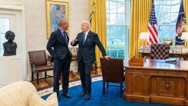 Barack Obama Jokingly Refers to Old Pal Joe Biden As ‘Vice President’ (Watch Video)