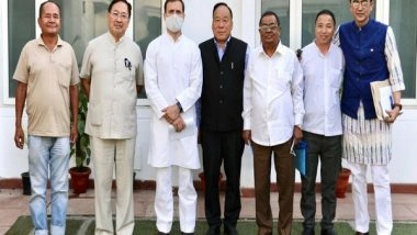 India News | Rahul Gandhi Meets Nagaland Congress Leaders, Days After Partial AFSPA Withdrawal from State