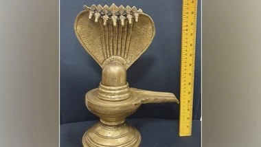 India News | Antique Shivalingam Dating Back to 1800s Bound for Export to USA Seized in Chennai