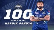 Sports News | Hardik Pandya Becomes Fastest Indian to Smash 100 Sixes in IPL
