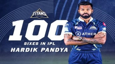 Sports News | Hardik Pandya Becomes Fastest Indian to Smash 100 Sixes in IPL