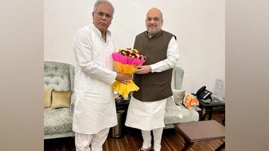 India News | Chhattisgarh CM Bhupesh Baghel Meets Amit Shah in Delhi