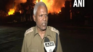 India News | Fire Services Face Trouble with Water to Douse Blaze at Sonipat's Chemical Factory