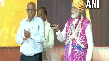 India News | PM Modi Lays Foundation of Manufacturing Unit for 9,000 HP Electric Locomotives in Gujarat's Dahod