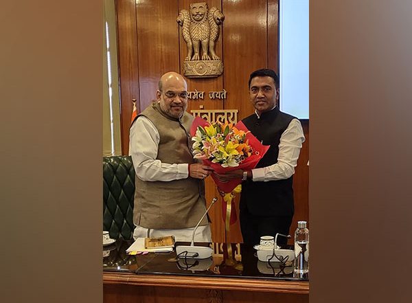 India News | Pramod Sawant Meets Amit Shah in His First Visit to Delhi After Govt Formation