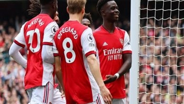 Sports News | Premier League: Arsenal Down Man Utd to Enter Top-4, Gabriel Jesus Hits Four as City Run Riot Against Watford