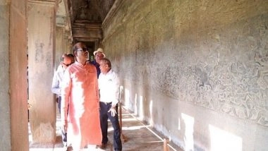 World News | Om Birla Visits Angkor Wat Temple, Cambodia