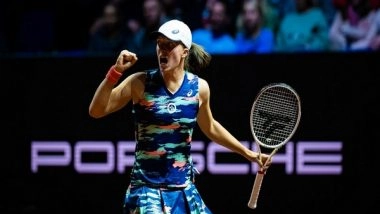 Sports News | World No. 1 Iga Swiatek Withdraws from Madrid Open Due to Shoulder Injury