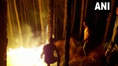 India News | Fire Breaks out in Forests of Uttarkhand's Pithoragarh, Tehri Garhwal