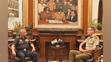 World News | Army Chief Narvane, Australian Chief of Defence Force Discuss Ways to Boost Bilateral Defence Ties