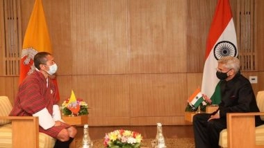 World News | Jaishankar Discusses Global Scenario, Bilateral Cooperations with Bhutanese PM