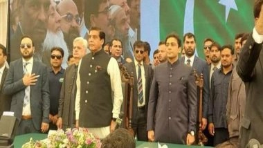 World News | Pakistan National Assembly Speaker Administers Oath to Hamza Shehbaz as Punjab CM