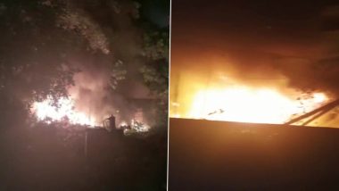 Mumbai: Fire Breaks Out at Scrap Material Factory in Thane, No Casualty Reported