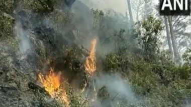 India News | J & K: Forest Area in Udhampur Under Blaze for Last 4 Days