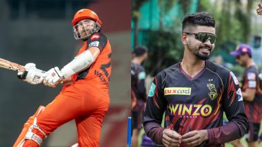 SRH vs KKR, IPL 2022 Toss Report & Playing XI: Aaron Finch, Aman Khan Make Debut for Knight Riders, J Suchith Replaces Washington Sundar As Sunrisers Hyderabad Opt To Bowl