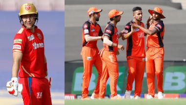 IPL 2022: Umran Malik Shines With Four Wickets As SRH Restrict Punjab Kings to 151 Despite Liam Livingstone’s Fifty