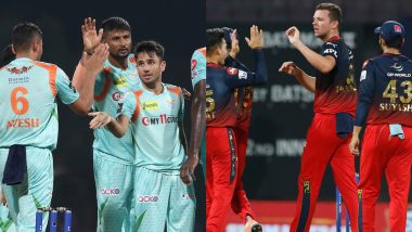 How To Watch LSG vs RCB Live Streaming Online in India, IPL 2022? Get Free Live Telecast of Lucknow Super Giants vs Royal Challengers Bangalore, TATA Indian Premier League 15 Cricket Match Score Updates on TV