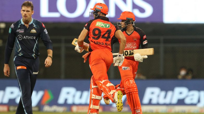 Abhishek Sharma, Aiden Markram Fifties Power Sunrisers Hyderabad to 195/6 Against Gujarat Titans in IPL 2022