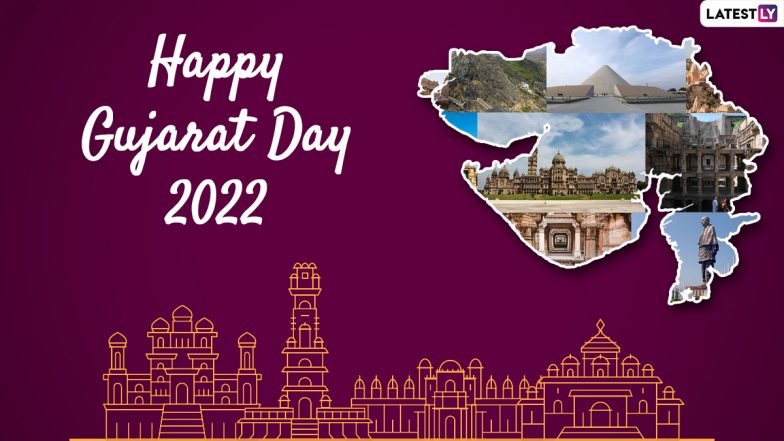 Gujarat Day 2022 Wishes & Greetings: Share WhatsApp Messages, HD Images and Facebook Status on Gujarat Sthapana Divas With Family and Friends