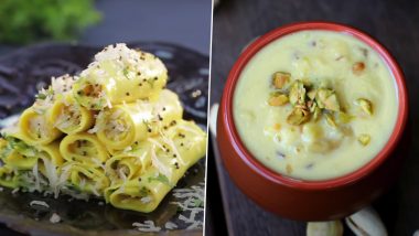 Gujarat Day 2022 Food Recipes: From Khandvi to Methi Dhebra, Traditional Gujarati Dishes That You Can Make for Gujarat Sthapana Divas Celebrations