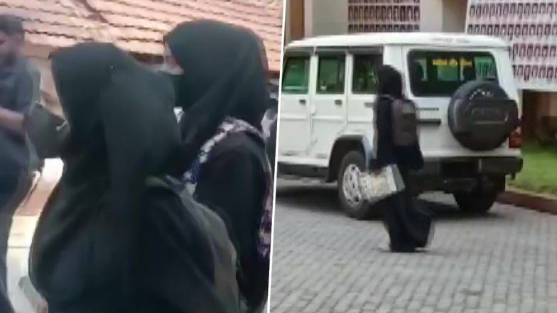 Hijab Row: Two Students Leave PUC Examination Centre After Being Denied To Take Exam Wearing Hijab