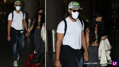 Hrithik Roshan And Saba Azad Spotted Walking Hand-In-Hand At The Mumbai Airport (View Pics)