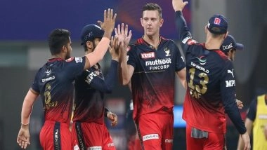 Sports News | IPL 2022: Du Plessis' 96, Hazlewood's Four-fer Help RCB Beat LSG by 18 Runs