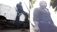 KGF Chapter 2: Mumbai Theatre Witnesses a 100 Feet Poster of Rocking Star Yash Ahead of the Film&rsquo;s Release