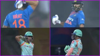 Ayush Badoni Does Virat Kohli! Youngster Celebrates Like Star Indian Cricketer After Hitting Winning Runs in LSG vs DC IPL 2022 Match (Watch Video)