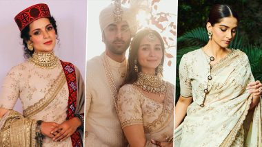 Is Alia Bhatt’s Sabyasachi Wedding Outfit Inspired by Kangana Ranaut and Sonam Kapoor’s Previous Style Outings? (View Pics)