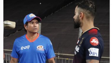 Virat Kohli Meets Sachin Tendulkar Post MI vs RCB IPL 2022 Match, Says 'Always a Pleasure to See You Paji'
