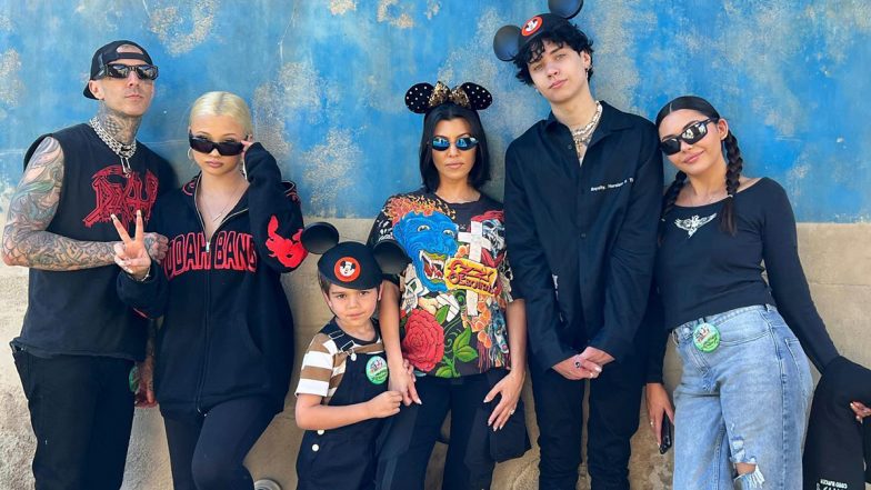 Kourtney Kardashian Rings in Her 43rd Birthday With Travis Barker and Kids in Disneyland (View Pics)