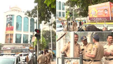 Mumbai: Four MNS Workers Arrested for Playing 'Hanuman Chalisa' on Loudspeaker Outside Sena Bhavan in Dadar