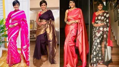 Mandira Bedi Birthday: 7 Times When the Celebrity Opted for Six-Yards and Made Us Go Wow (View Pics)