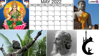 May 2022 Holidays Calendar With Major Festivals & Events: Eid ul-Fitr, Akshaya Tritiya, Mother's Day, Buddha Purnima; Check Date Sheet of All Important Dates And Indian Bank Holidays for The Month