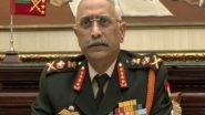 World News | Army Chief Gen Naravane Proceeds on Three-day Singapore Visit