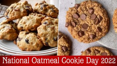 National Oatmeal Cookie Day 2022 in US: From Chocolate Chips to Cranberries; 5 Delicious Mix-Ins That You Can Add To Make Healthy Cookies! (Watch Recipe Videos)