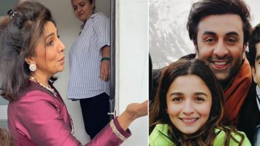 Neetu Kapoor Says ‘Mai Kyu Batau’ as Paparazzi Asks Her About Alia Bhatt-Ranbir Kapoor’s Wedding Date (Watch Video)
