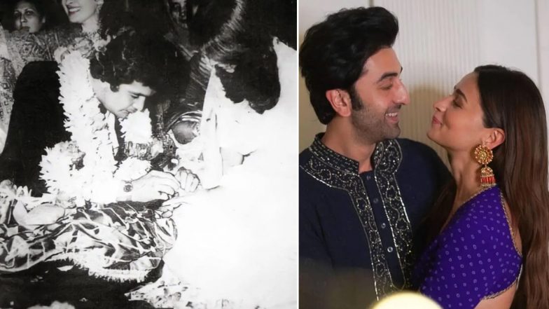 Ahead of Ranbir Kapoor-Alia Bhatt’s Wedding, Neetu Kapoor Recalls Getting Engaged to Rishi Kapoor on Baisakhi (View Pic)