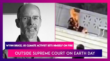 Wynn Bruce, US Climate Activist Sets Himself On Fire Outside Supreme Court On Earth Day
