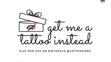 Business News | Tattoos1960 to Provide Special Birthday Offer, Customers Can Avail 50 Percent Discount