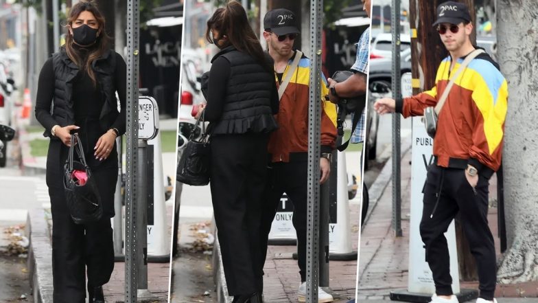 Priyanka Chopra, Nick Jonas Look Uber-Cool As They Step Out for Lunch Date in Los Angeles (View Viral Pics)