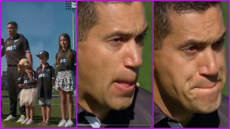 Ross Taylor Retirement: NZ Batsman in Tears During National Anthem Ahead of His Farewell Match vs Netherlands