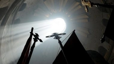World News | Holy Fire Descends in Jerusalem's Church of Holy Sepulchre on Orthodox Easter Eve