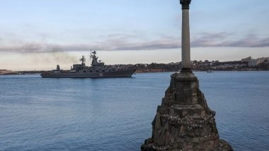 World News | Russian Warship in Black Sea 'badly Damaged' by Explosion