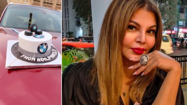 Rakhi Sawant Is Proud Owner of a BMW Car, Flaunts Her Red Four-Wheeler on Instagram (Watch Video)