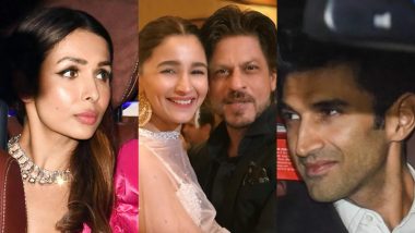 Alia Bhatt-Ranbir Kapoor Wedding Bash: Shah Rukh Khan, Aditya Roy Kapur, Malaika Arora and Others Attend the Get-Together (View Pics and Videos)